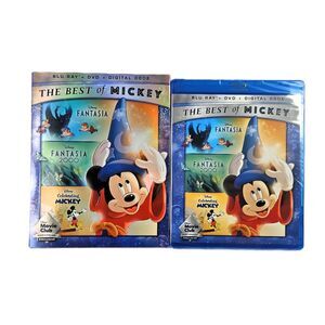 Disney The Best of Mickey Blu‑ray DVD Digital Code New Sealed